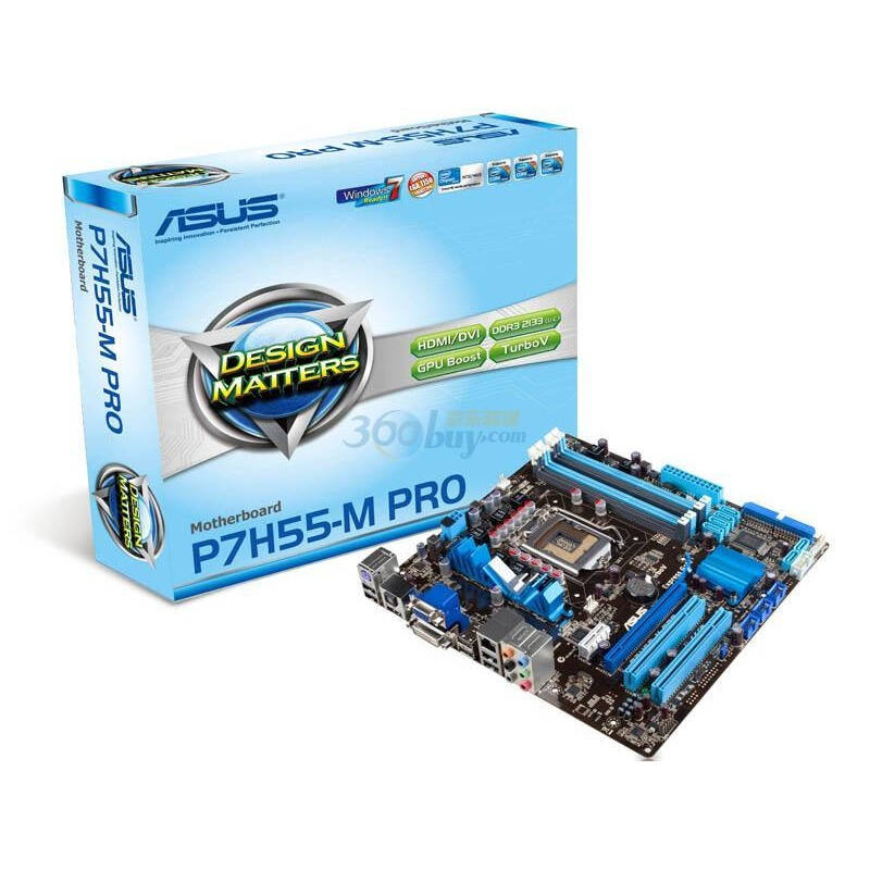 华硕(asus)p7h55-m pro主板(intel h55/lga 1156)