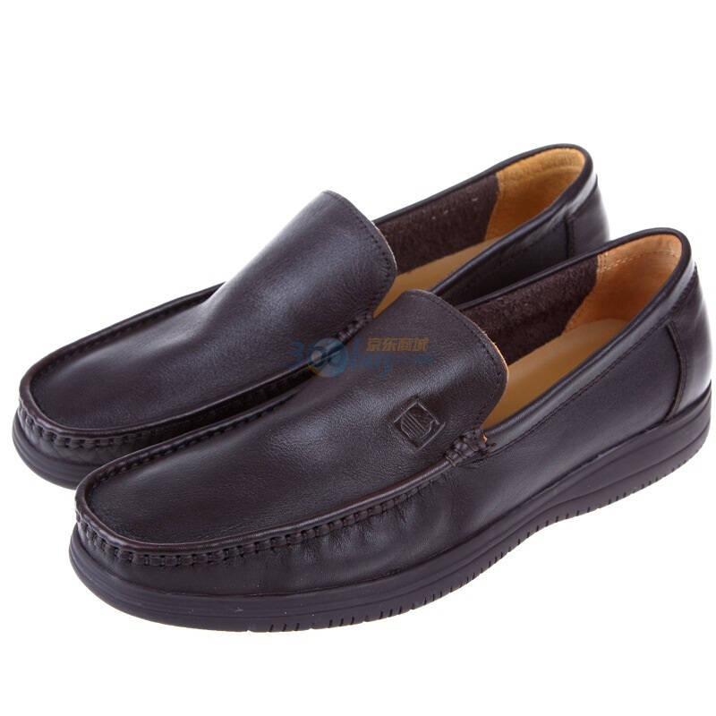 apple美国苹果2011年新款男式牛皮商务休闲鞋15183棕色44码