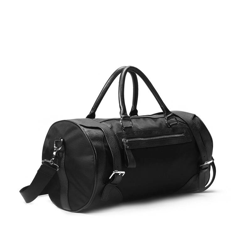 纳帕佳lapargay 时尚韩国进口锦纶牛皮手提包dl302302 黑色