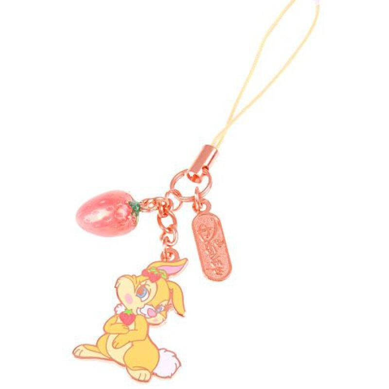 迪士尼/disney miss bunny草莓手机链 8mb00118