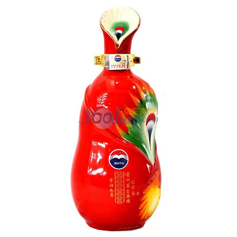 茅台集团(52度)吉祥如意红色经典礼盒酒500ml*2【图片 价格 品牌 报价