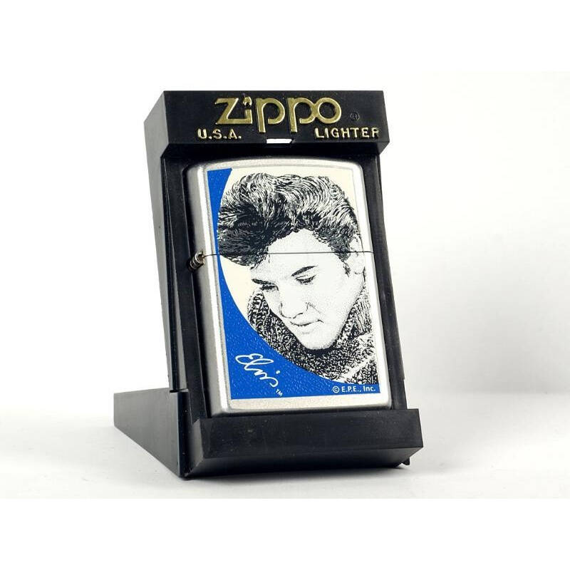 zippo打火机猫王签名头像205ep403