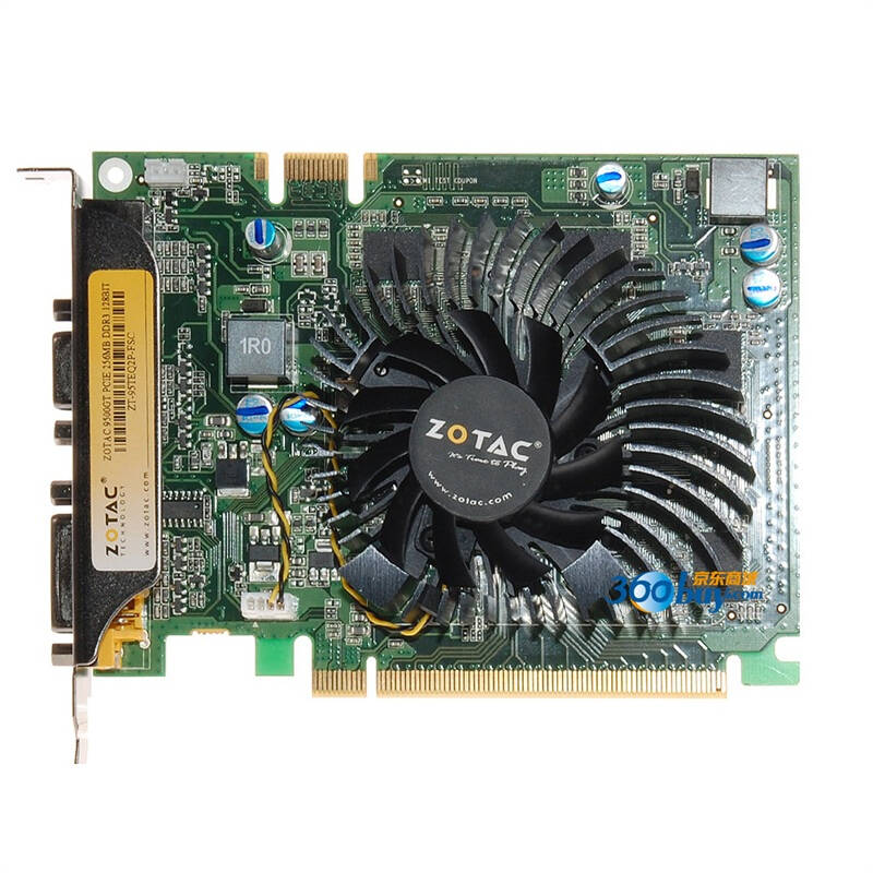 索泰(zotac)9500gt 550/1600 256m/128位 ddr3 pci-e 显卡