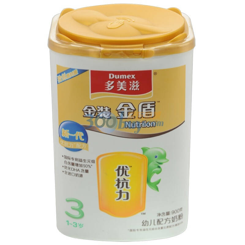 多美滋 金装金盾幼儿配方奶粉3段 900g