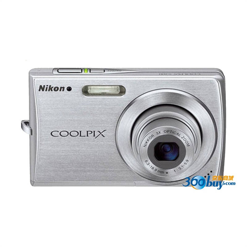 尼康(nikon coolpix s200 数码相机(银色版)金属机身 vr防抖 af脸部