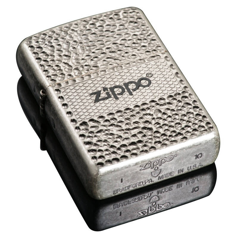 zippo打火机sc0911 古银盔甲标志b
