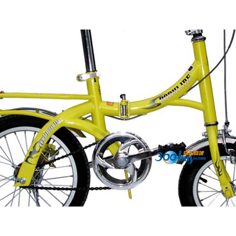 宝蒂兰折叠自行车bdl-f10柠檬黄