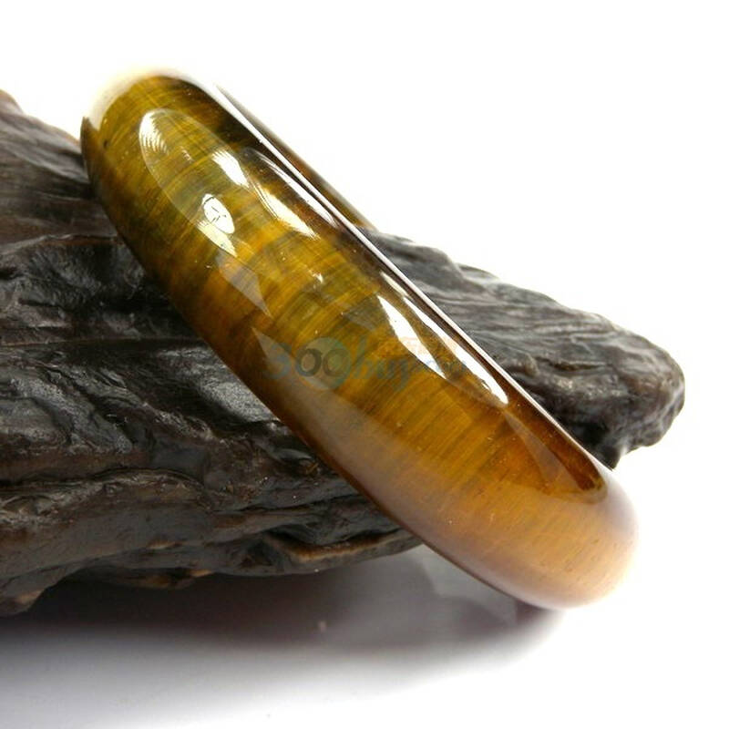 一生一石仅此一件3a级天然蓝黄虎眼木变石手镯2附权威证书