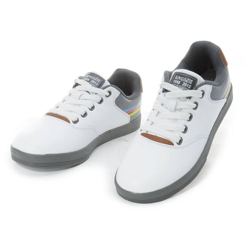 qixi 七喜 男子休闲鞋 3077 白/深灰 43