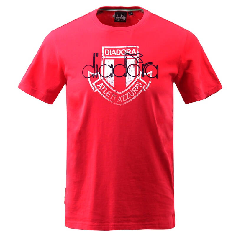 diadora迪亚多纳 夏装特价 全棉圆领男t恤短袖 11310326 红色 xl