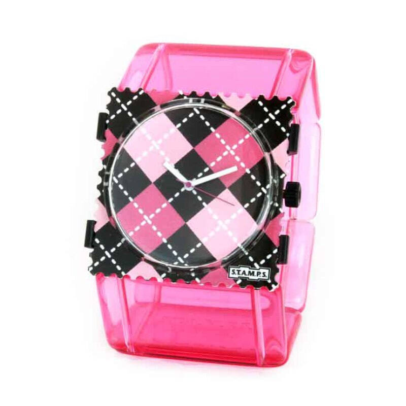 t.a.m.p.s.诗坦表全新设计 冰石系列 冬日恋曲b 透明粉色冰石腕带