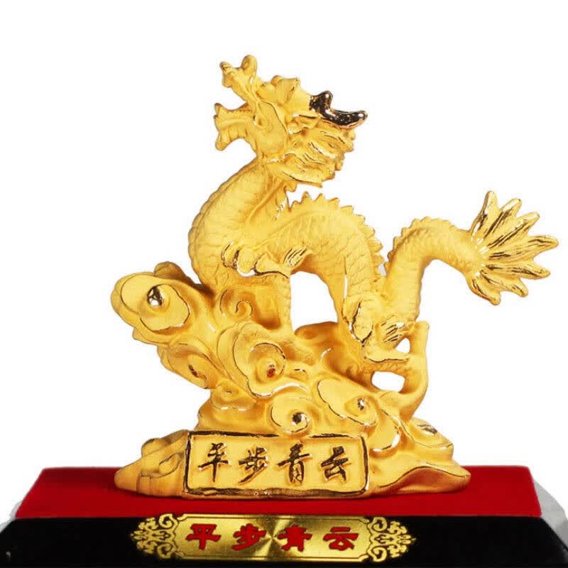 京东配送 兴百轩 铸金绒沙金摆件-平步青云