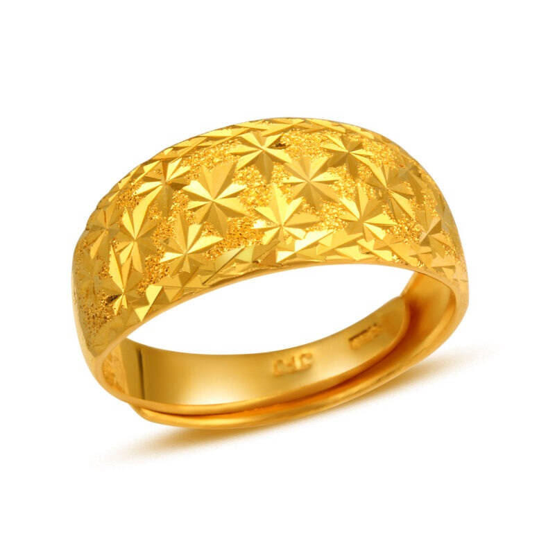 千金一诺珠宝 999千足金戒指 黄金戒指 女款 6.56g 国检证签