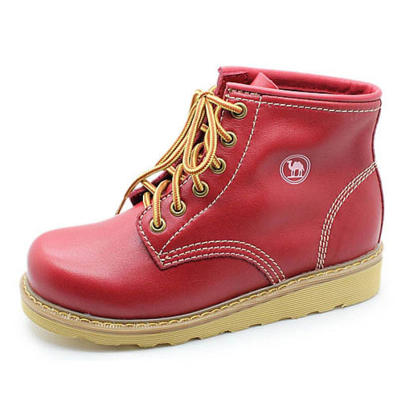 camel美国骆驼2011休闲时尚舒适高帮女士单鞋短靴21101249枣红 36