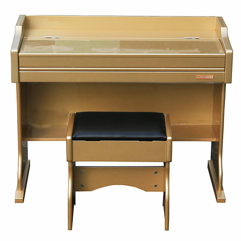 61键标准力度书桌数码电钢琴 儿童钢琴 香槟金