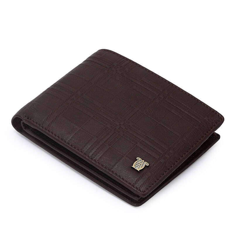 万里马wanlima男士时尚牛皮钱夹22524408347啡色