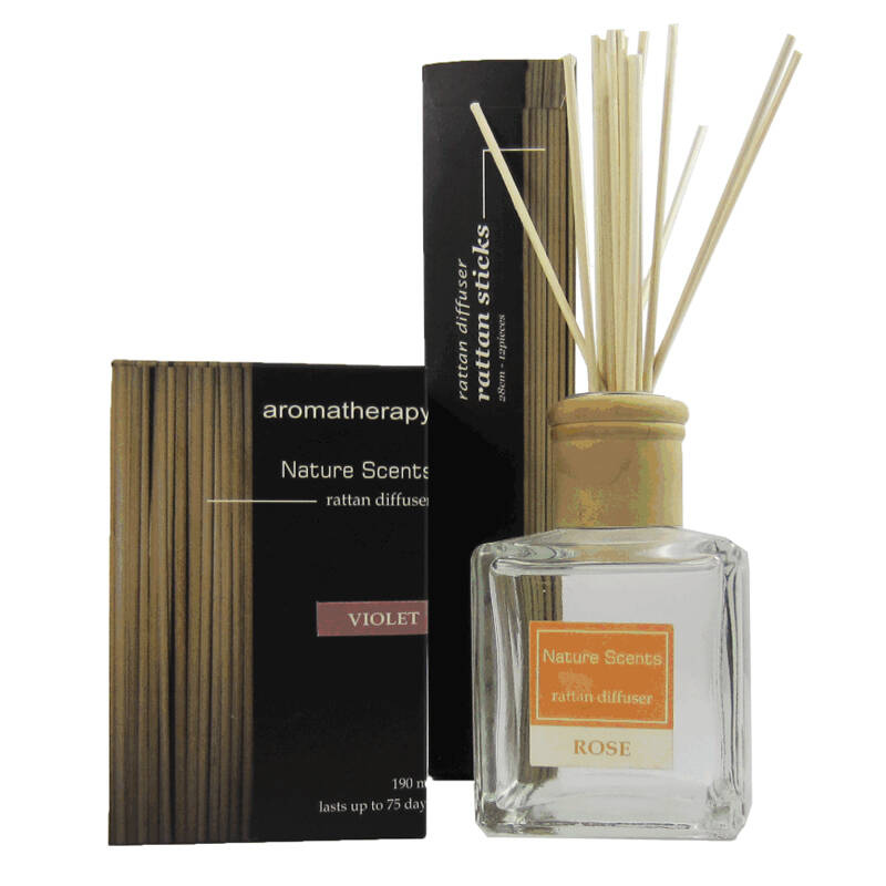 酷宝礼坊 a18-白麝香淡雅脱俗 香薰精油套装 水晶瓶花朵藤条熏香200ml