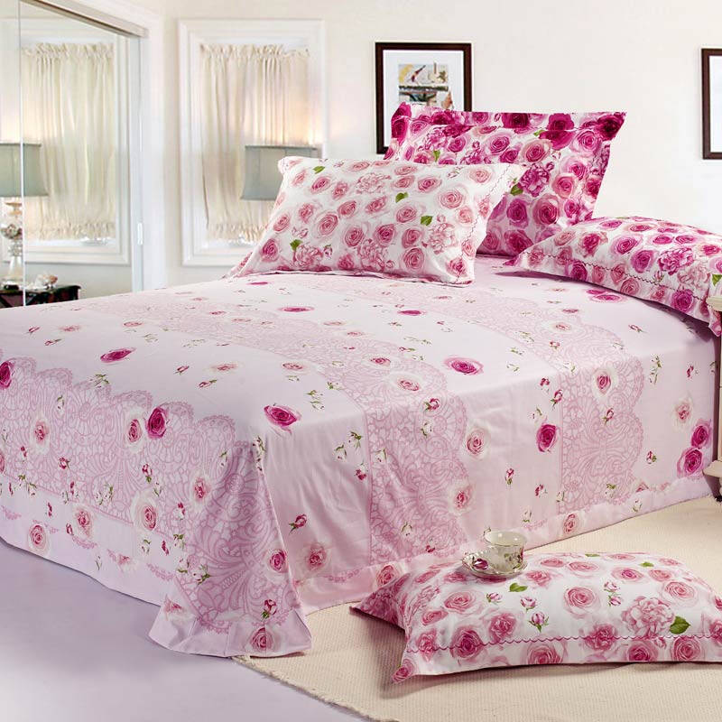 莱薇家纺 全棉活性加厚磨毛四件套 梦幻之约 1.8米床