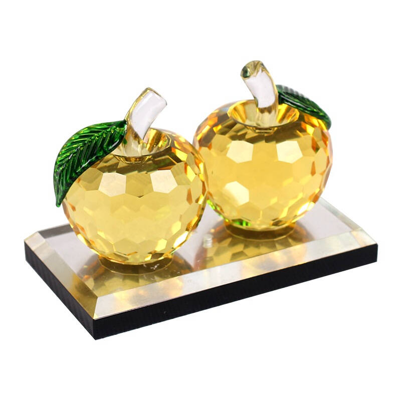 悦卡 苹果模型汽车香水座车载香水摆件 平平安安系列 (香槟色)