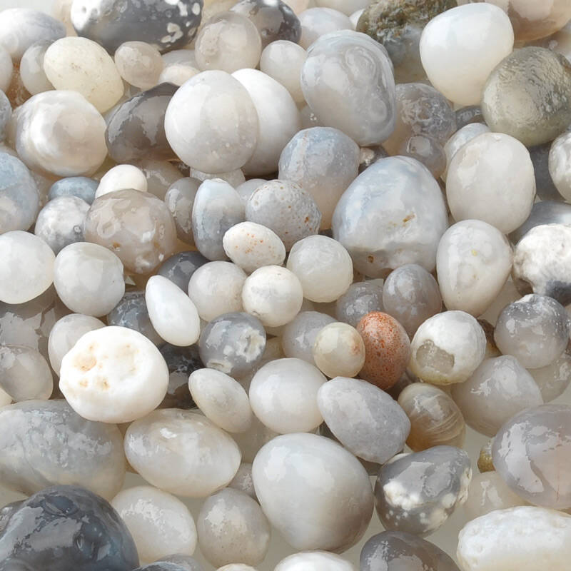 域石珍藏馆 新疆珍珠玛瑙自然玛瑙籽料原石颗粒纯天然玉石籽料精品