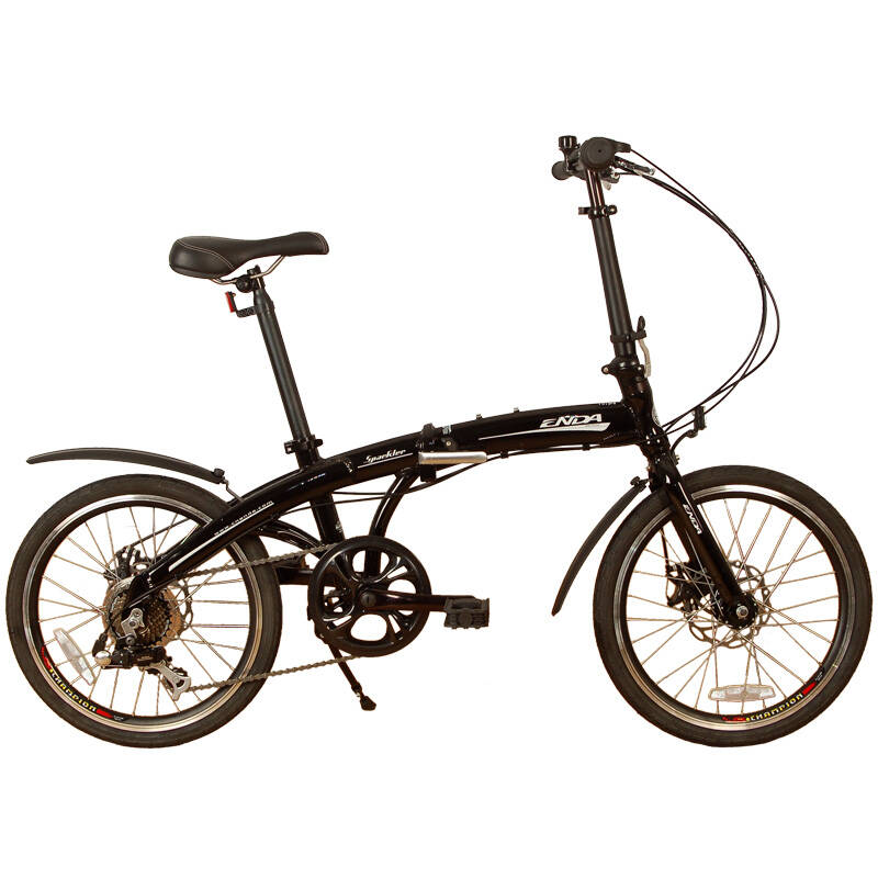 恩达(enda)自行车 天翼a20-b型20吋禧玛诺7速碟刹铝合金折叠自行车