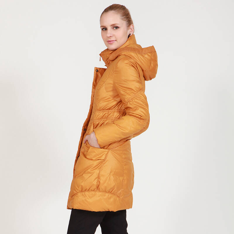 飞雁 立体大袋中长款 羽绒服101008601 玛瑙黄 165