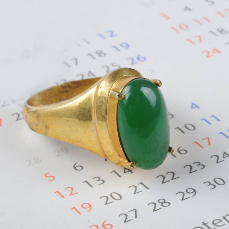 炎黄珠宝 天然a货翡翠戒面 翡翠蛋面 可镶嵌戒指吊坠 yh00153393