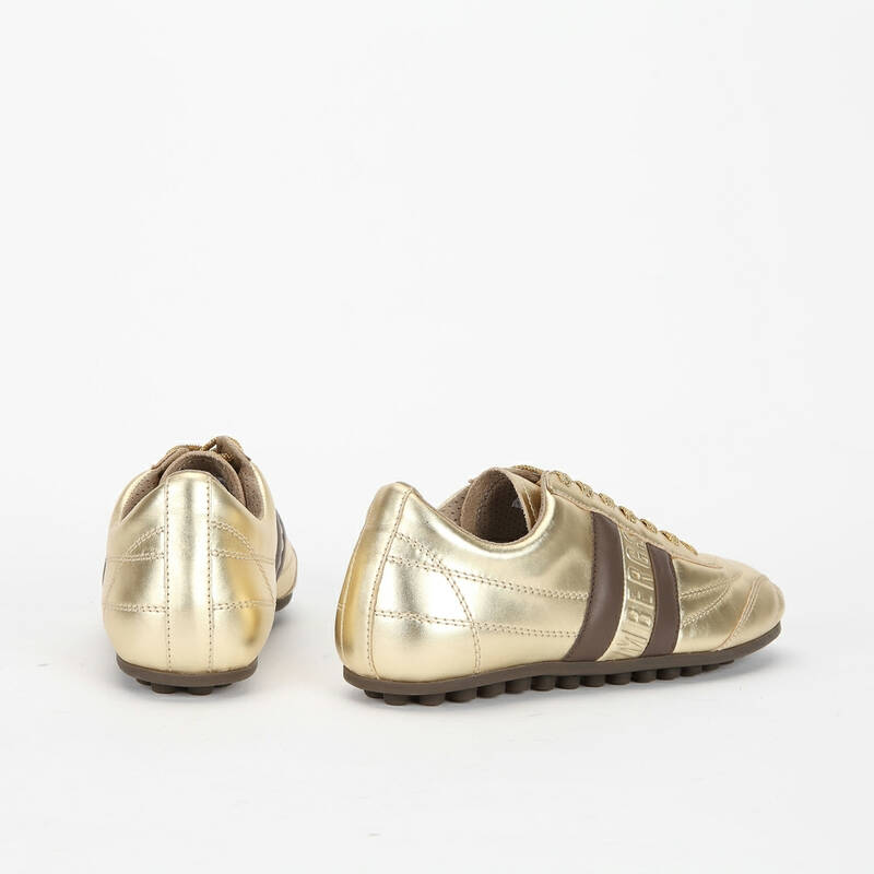 bikkembergs 毕盖帕克 金色牛皮舒适透气意大利产女式球鞋 bke104862