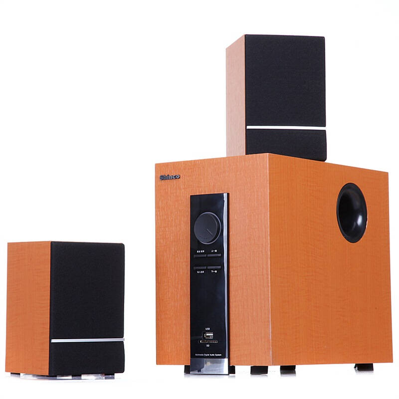 新科(shinco) sh-d253 2.1声道多媒体木质组合音响 (木纹色 )