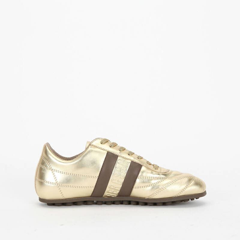 bikkembergs 毕盖帕克 金色牛皮舒适透气意大利产女式球鞋 bke104862