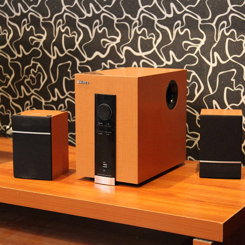 新科(shinco) sh-d253 2.1声道多媒体木质组合音响 (木纹色 )