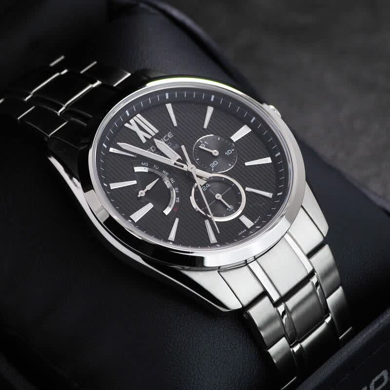 卡西欧(casio)手表 edifice系列efb-300蓝宝石玻璃商务休闲男表 efb