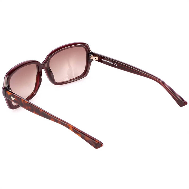 emporio armani 安普里奥·阿玛尼 女款棕色豹纹镜框棕色渐变镜片眼镜