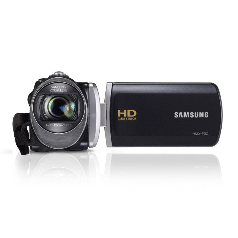 三星(samsung) hmx-f90 家用高清闪存数码摄像机 黑色