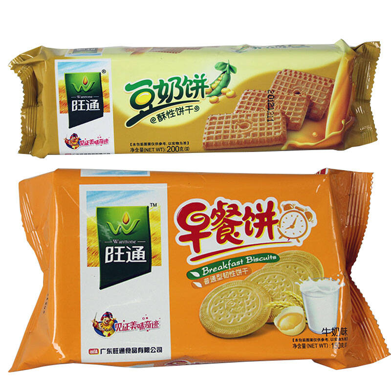 饼干 早餐饼150g 豆奶饼200g