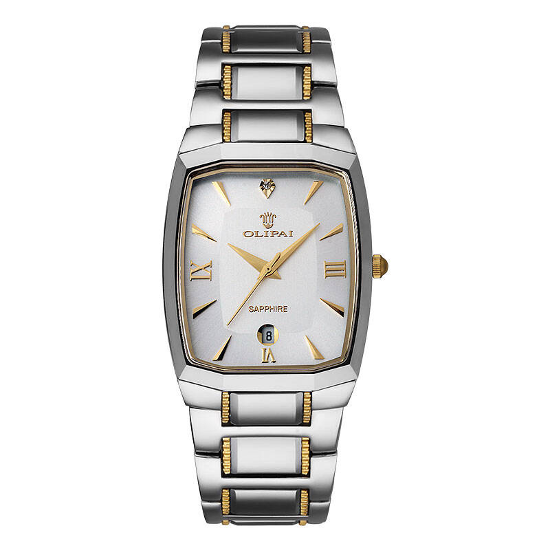 欧力派(olipai)方型时尚情侣表复古表钨钢石英表单只男士手表jt9033