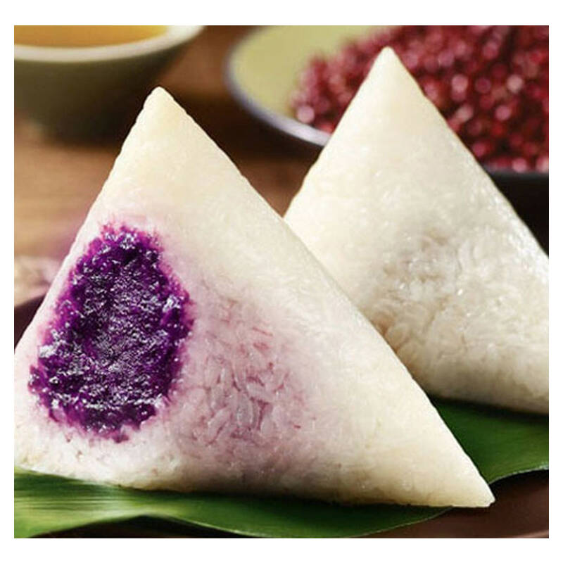 浙江嘉兴粽子特产品牌养生紫薯粽10只礼盒装端午节提货券 a1100克