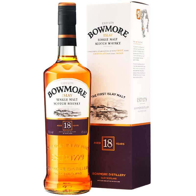 【洋酒】bowmore波摩18年单一麦芽威士忌43%/70cl