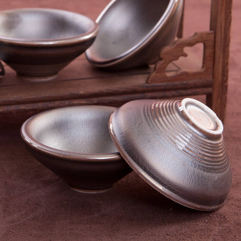 君礼轩 禾窑羽天目 8头盖碗茶具礼盒