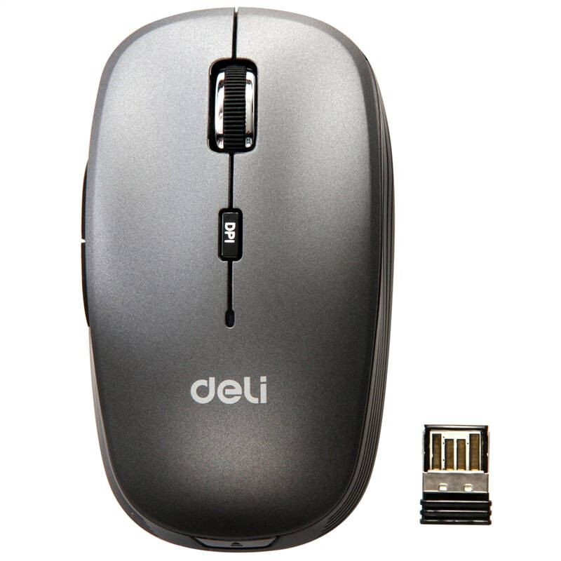 得力(deli) 3714 高精度引擎无线鼠标 五键设计 2.