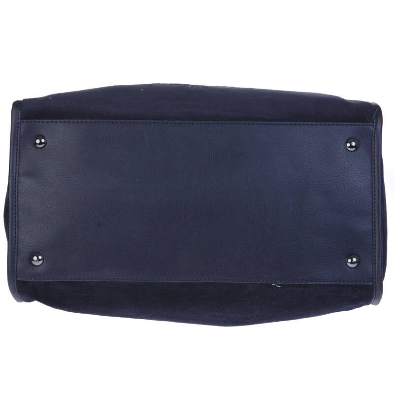 juicy couture/橘滋 女士天鹅绒手提包/桶包 130185 蓝色