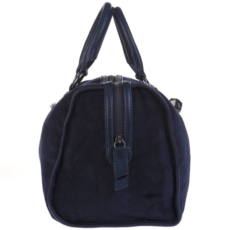 juicy couture/橘滋 女士天鹅绒手提包/桶包 130185 蓝色