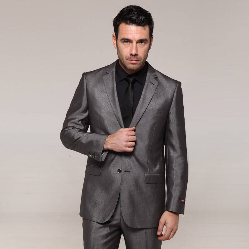 2013春装新款培罗成正品灰色商务修身韩版套西西装p9a0347 灰色 170