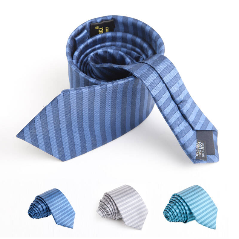 古琦marja kurki 真丝男士领带 正装商务休闲桑蚕丝 寂静的海 深蓝色2