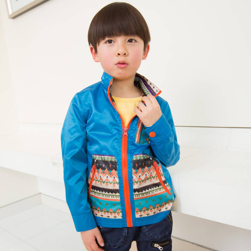 春装新款儿童服装 男童外套春秋款大童外套男 宝蓝800 150cm - 京东