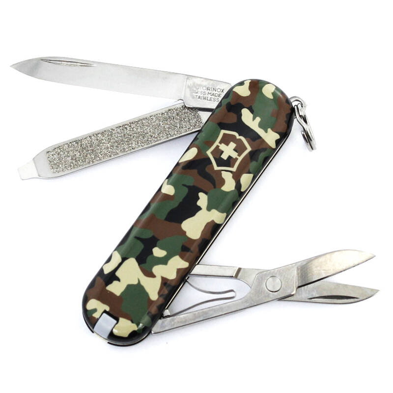 victorionx瑞士军刀 瑞士刀 便携刀具 户外刀 迷彩典范0.6223.94