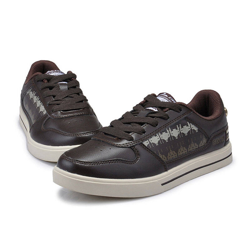 新纪元(xjyuan) 12年男士新品时尚休闲运动板鞋 rh15087 深棕 39