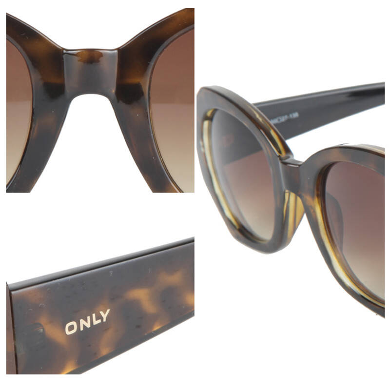 only豹纹不规则镜框女士墨镜彩花1|11321h002991 黄 acc