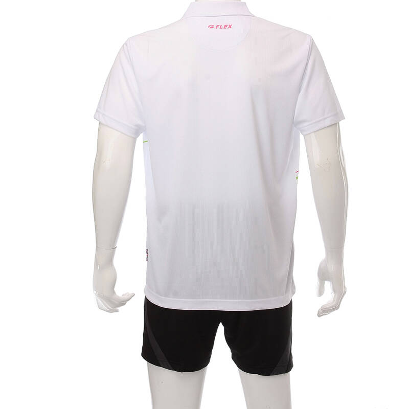 佛雷斯flex男女情侣款羽毛球服短裙t恤9039 白色男上衣 m - 京东