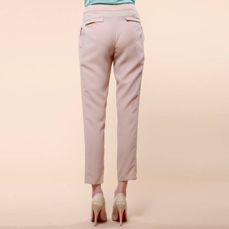 伊芙丽 2013夏装新款通勤ol女休闲裤子长裤哈伦裤1235744 麦茶色 l